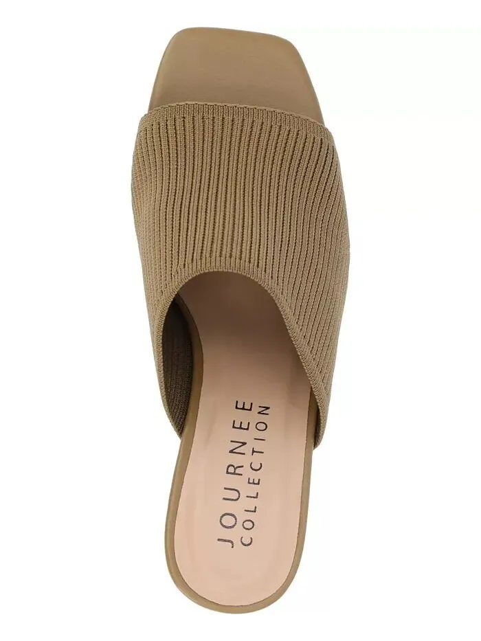 Женские босоножки Lorenna Block Heel Slide Journee Collection — изображение 4 из 7, оливковый