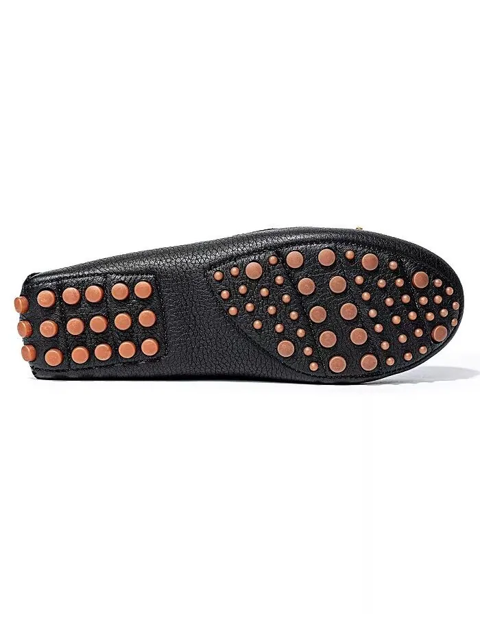 Женские кожаные классические драйверские туфли Minnetonka — изображение 5 из 5, черный