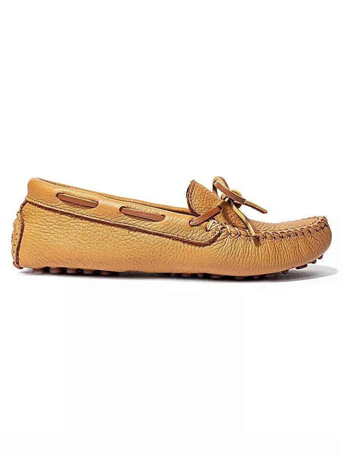 Женские кожаные классические драйверские туфли Minnetonka — изображение 3 из 5, прозрачный