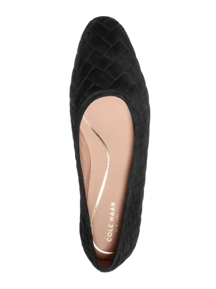 Балетки Jasleen Quilted Slip-On Cole Haan — изображение 4 из 5, черный