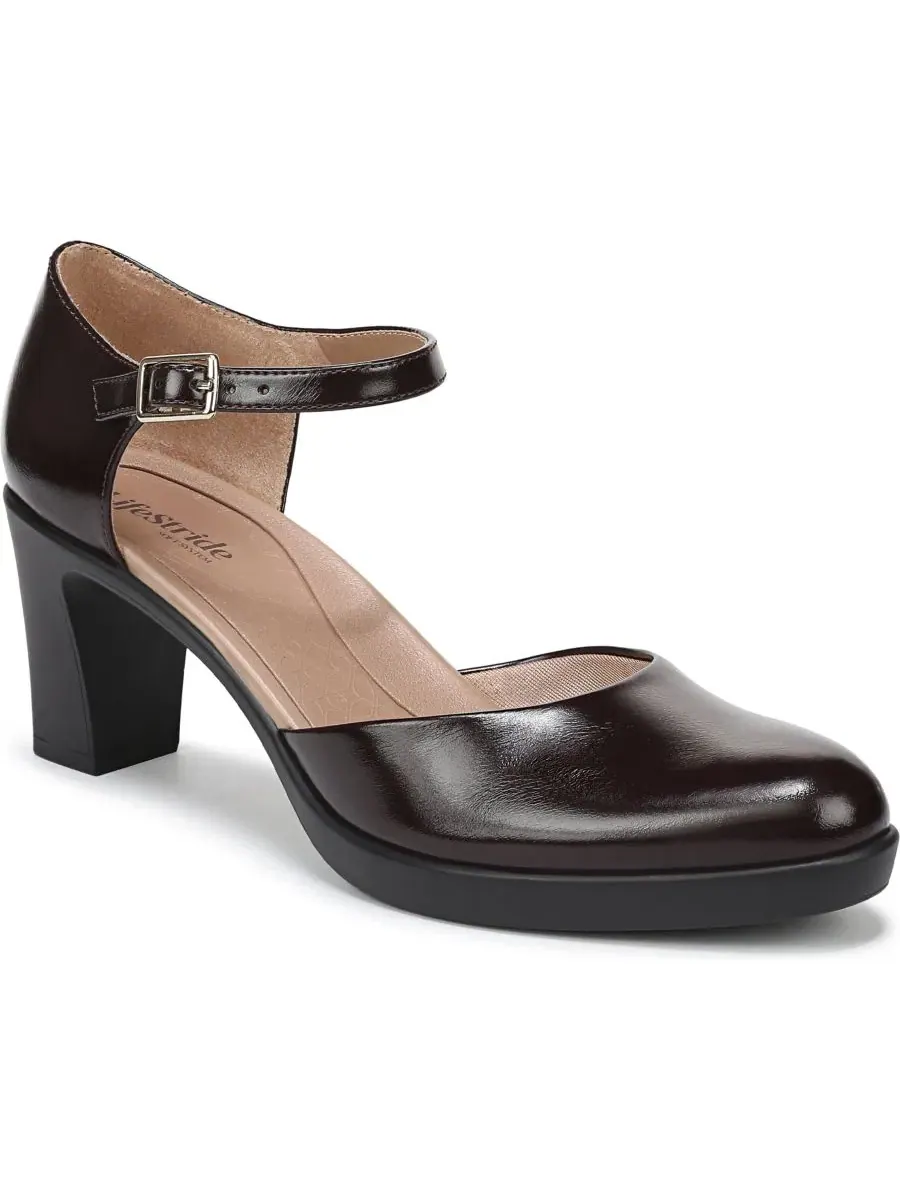 Туфли-лодочки на устойчивом каблуке Effortless 2 Block Heel Pumps LifeStride, Chocolate Plum Faux — изображение 1 из 5
