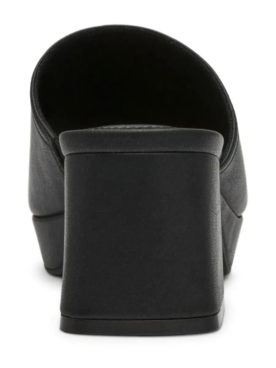 Босоножки на устойчивом каблуке с квадратным носком Primo Block Heel Slip-On Anne Klein — изображение 3 из 7, черный