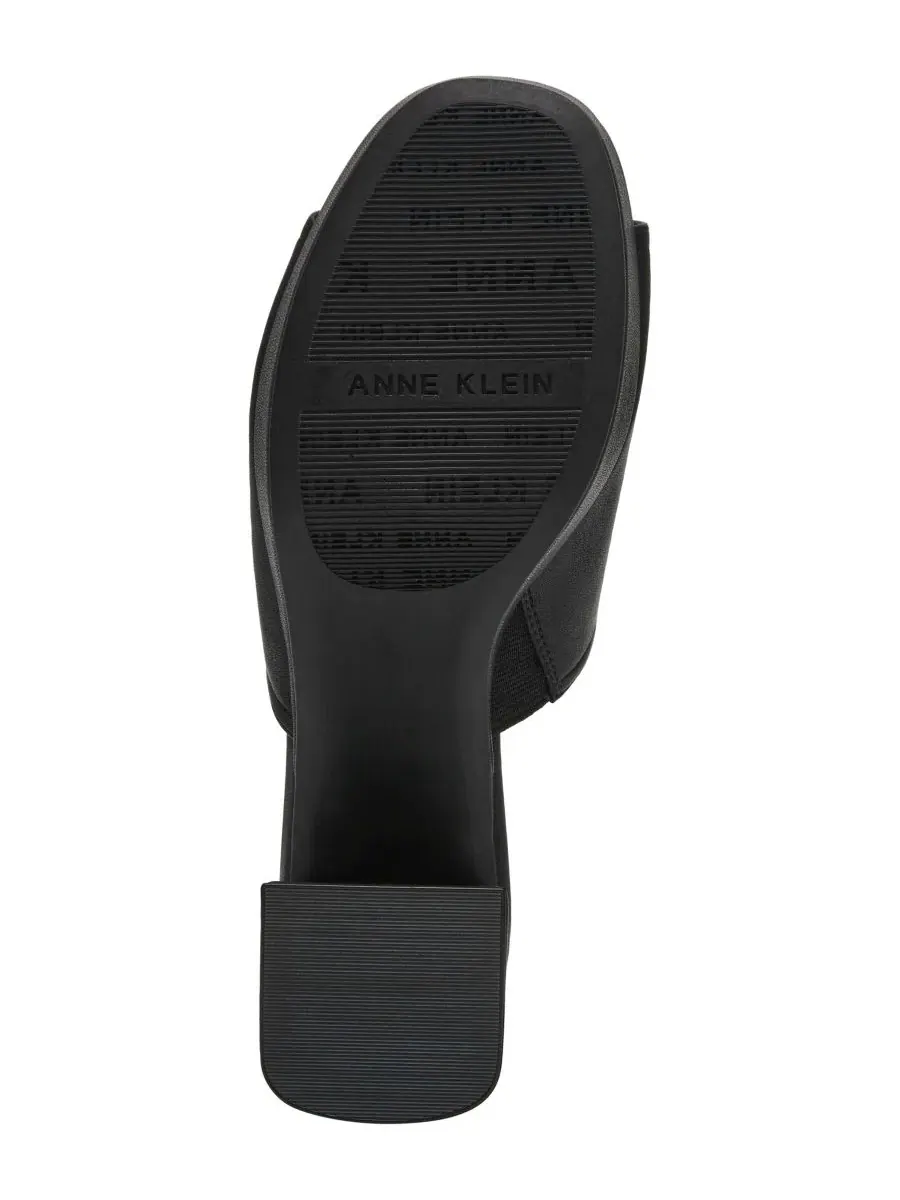 Босоножки на устойчивом каблуке с квадратным носком Primo Block Heel Slip-On Anne Klein — изображение 5 из 7, черный