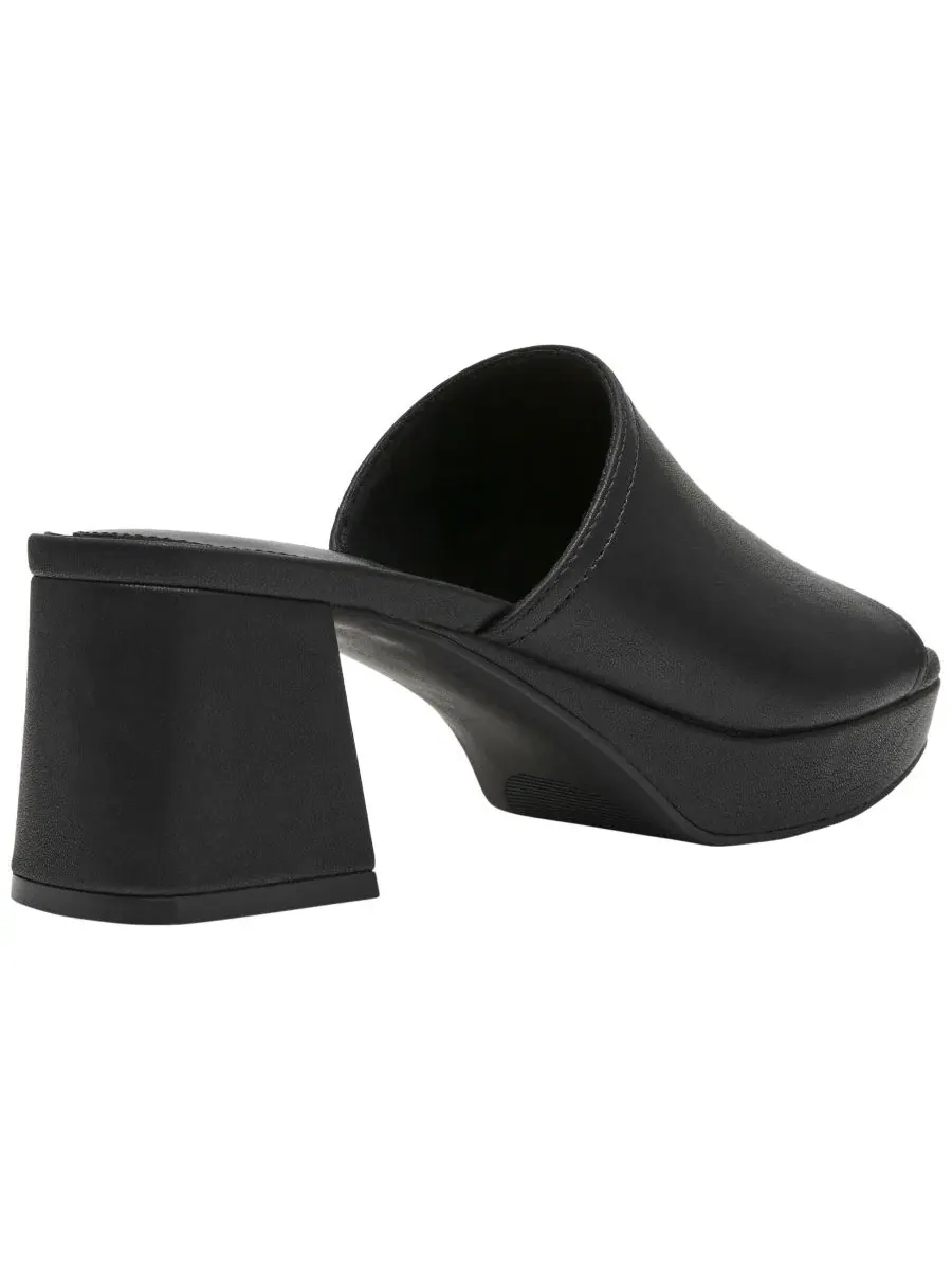 Босоножки на устойчивом каблуке с квадратным носком Primo Block Heel Slip-On Anne Klein — изображение 7 из 7, черный