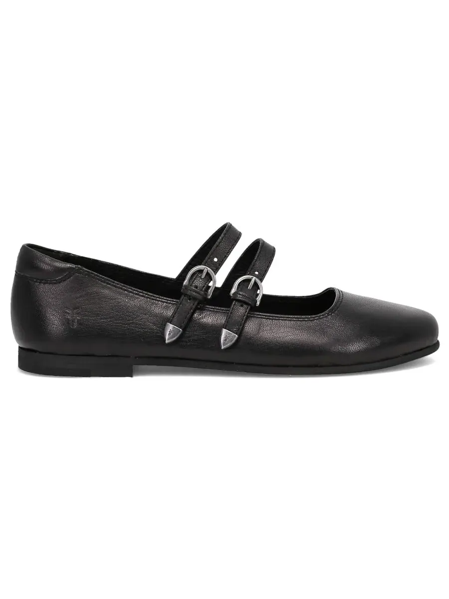 Frye Женские кожаные балетки Carson Multi Strap Mary Jane — изображение 2 из 5, черный