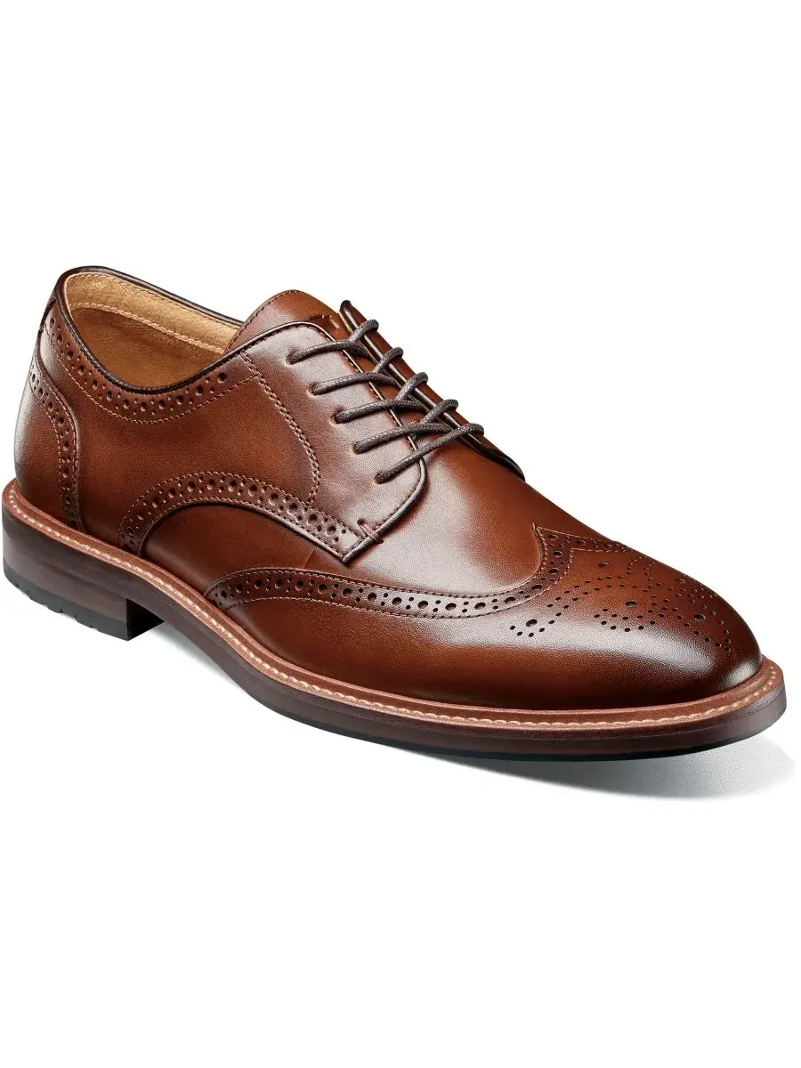 Мужские оксфорды Anthem Wingtip Florsheim — изображение 1 из 8, коричневый