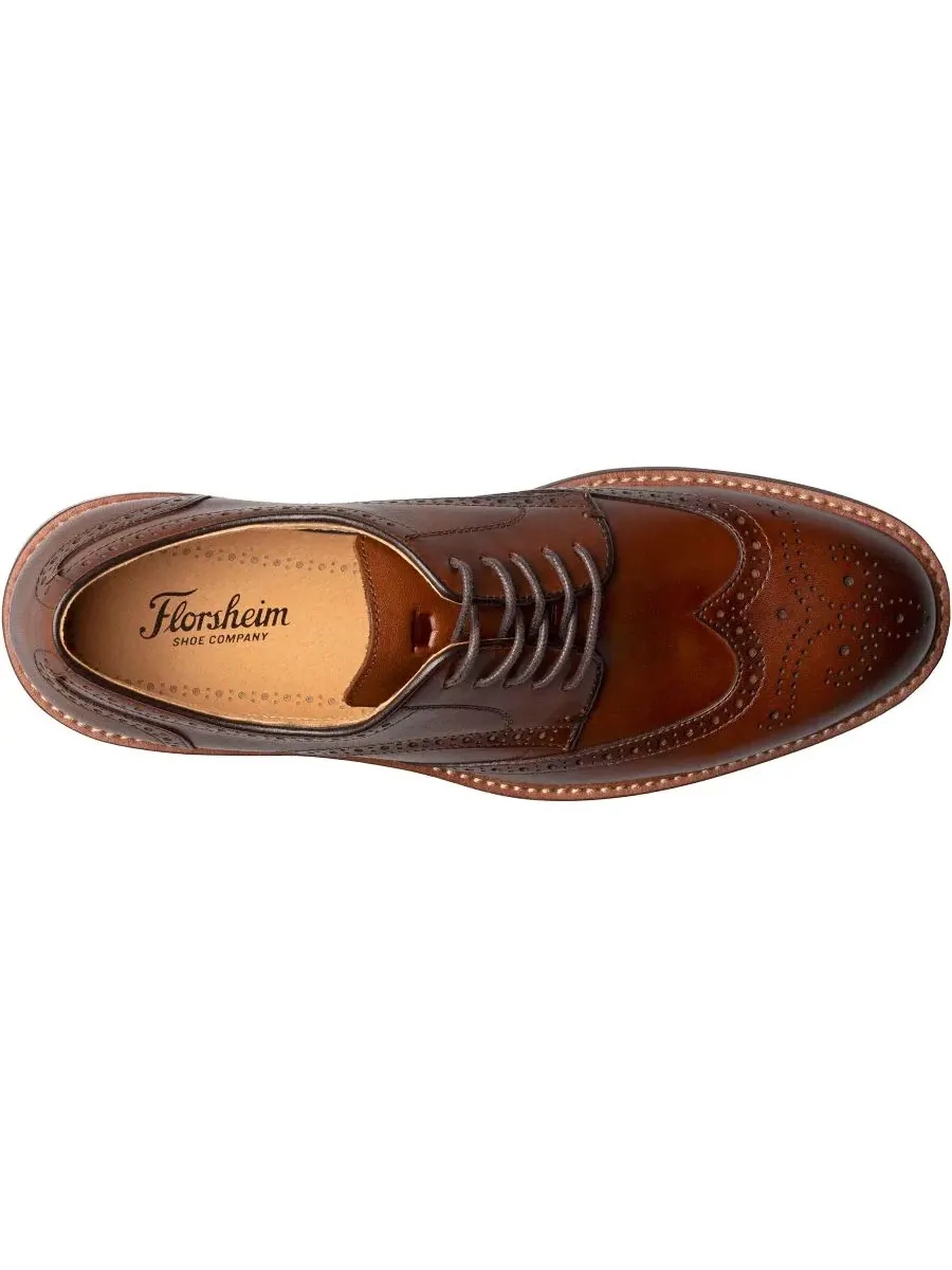 Мужские оксфорды Anthem Wingtip Florsheim — изображение 7 из 8, коричневый