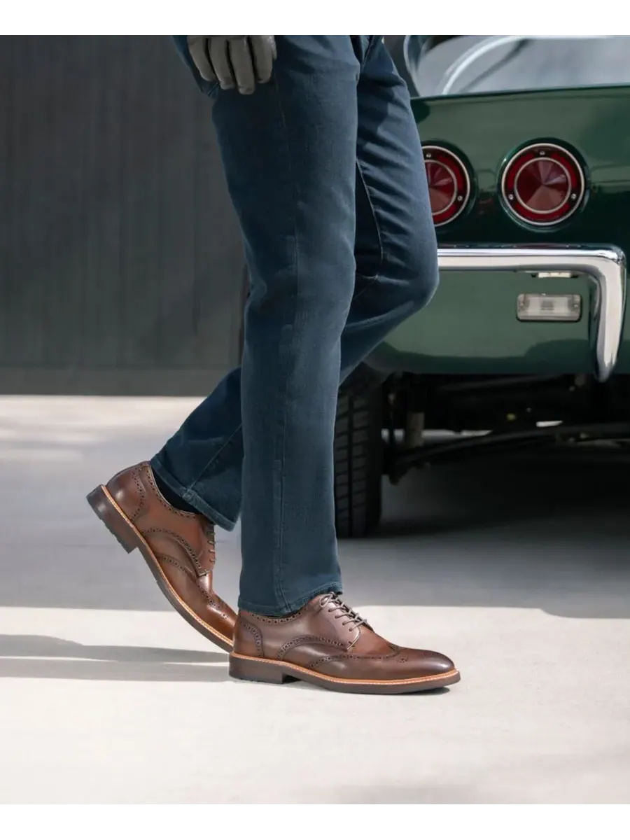 Мужские оксфорды Anthem Wingtip Florsheim — изображение 8 из 8, коричневый