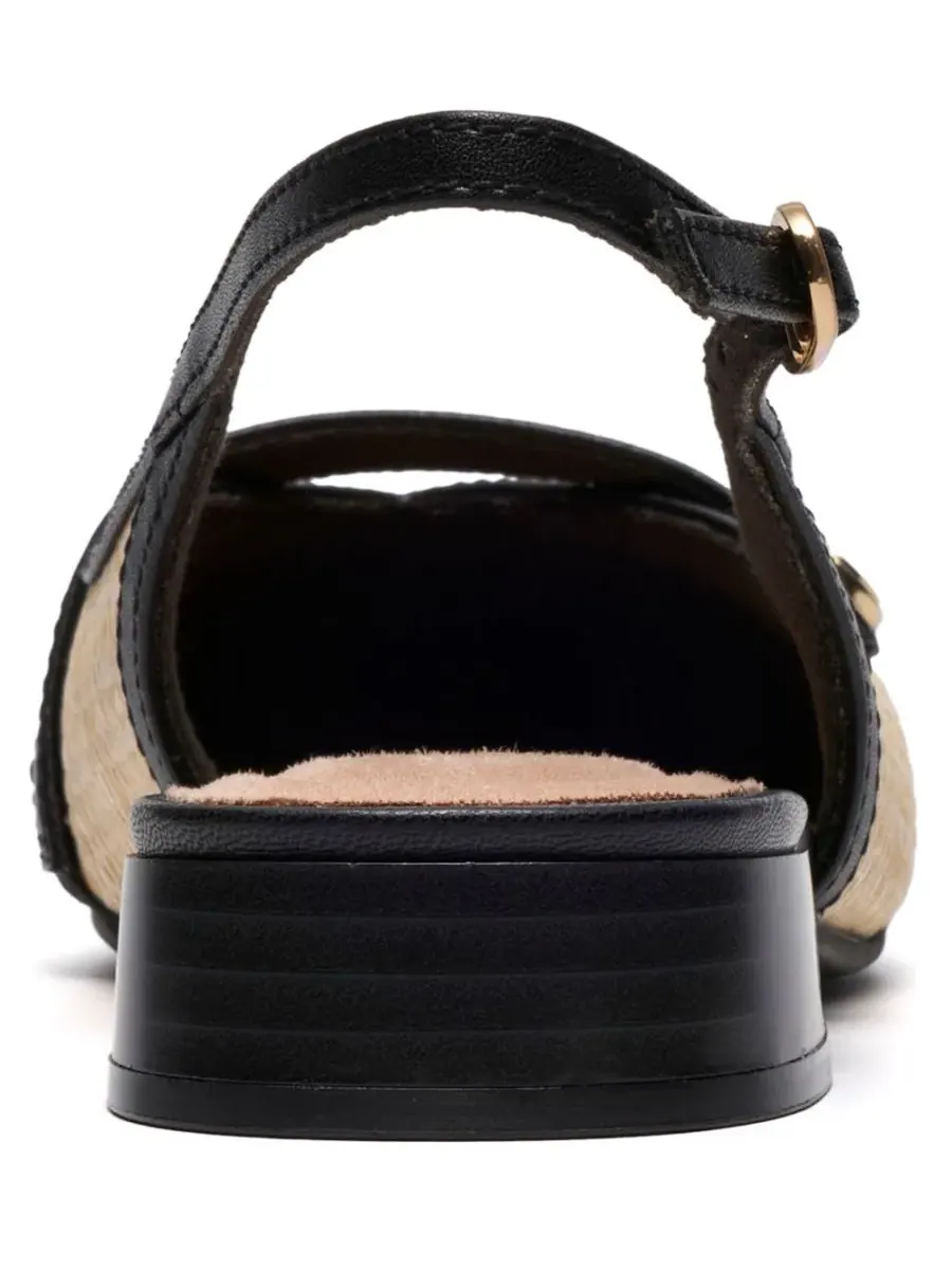 Балетки женские Clarks Natalyn, с открытой стопой и острым носком — изображение 3 из 6, натуральный