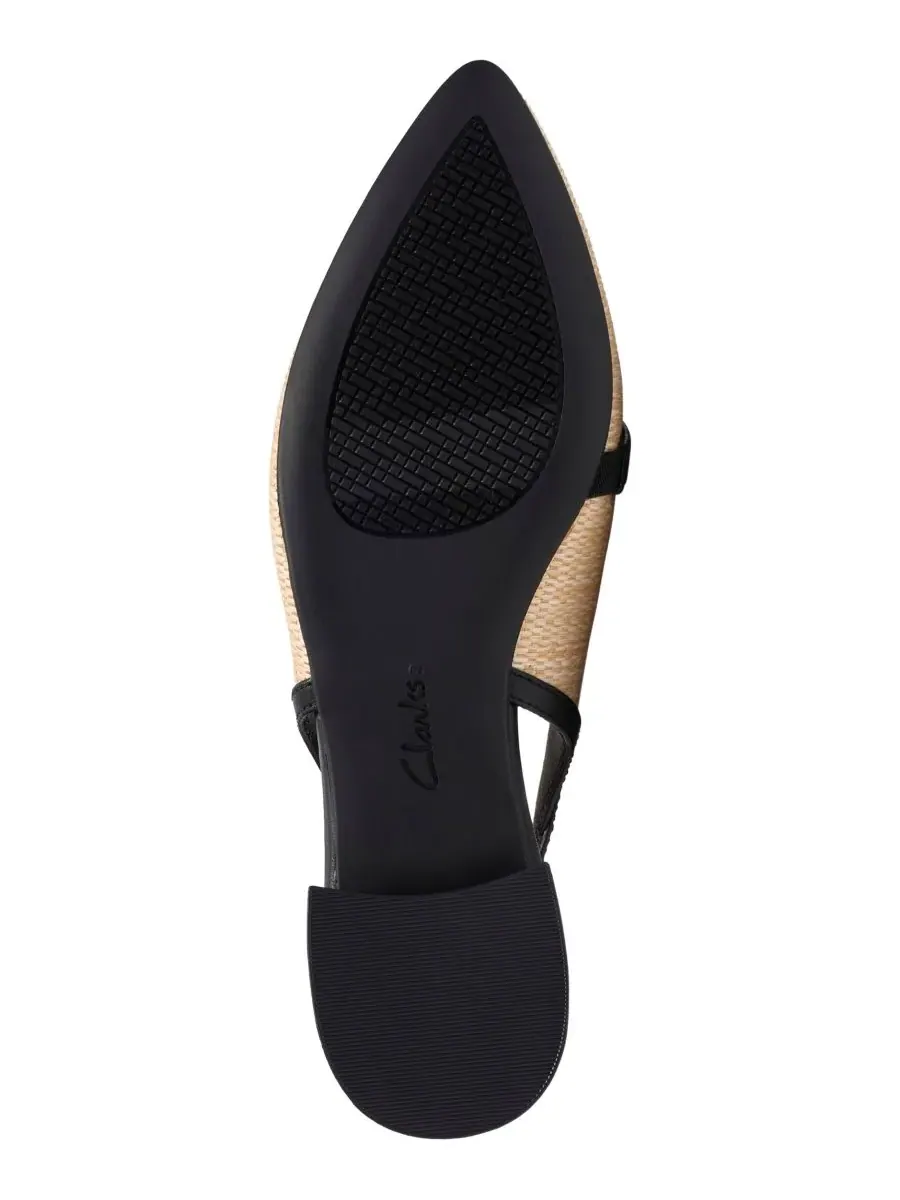Балетки женские Clarks Natalyn, с открытой стопой и острым носком — изображение 5 из 6, натуральный