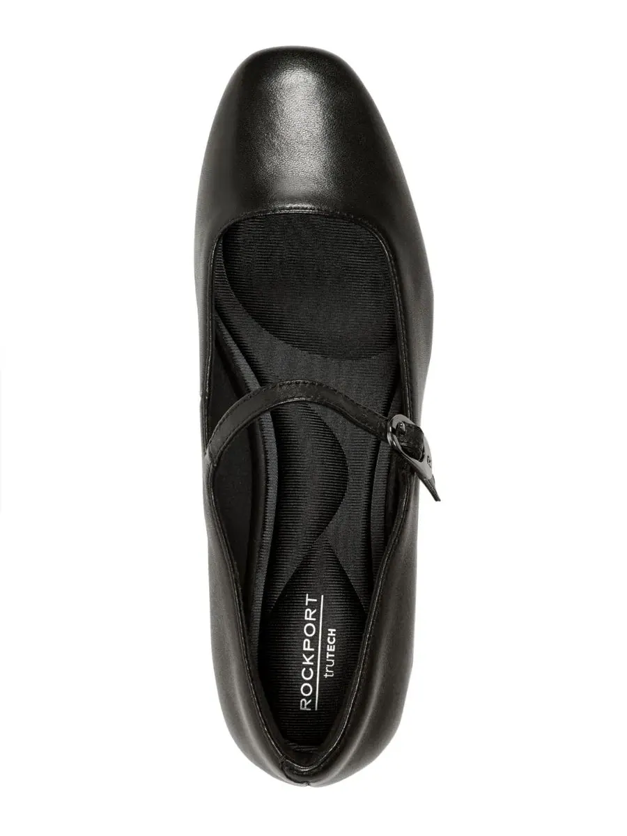 Женские туфли-лодочки Niya Mary Jane Dress Flats Rockport — изображение 4 из 5, черный