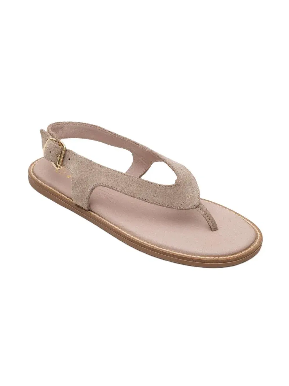 Сандалии-вьетнамки Belinda из итальянской кожи Forever & Always Shoes — изображение 1 из 4, бежевый