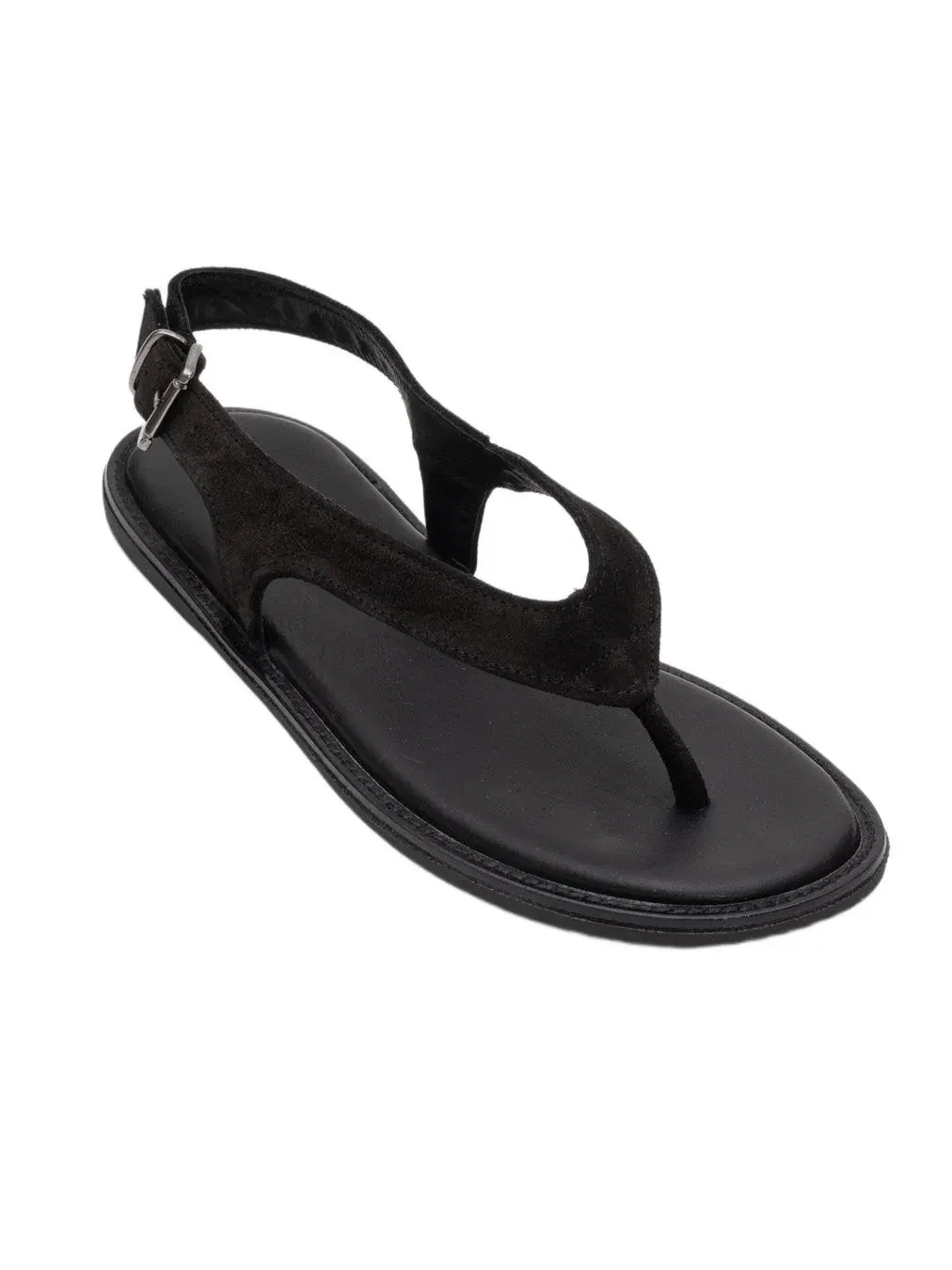 Сандалии Belinda Leather Thong из итальянской замши Forever & Always Shoes