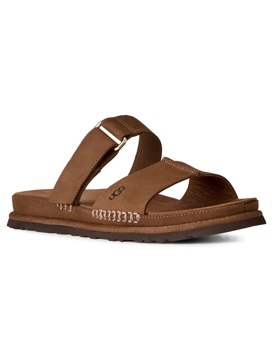 Сандалии-слайды GoldenGaze с регулируемым ремешком, UGG — изображение 1 из 8, коричневый