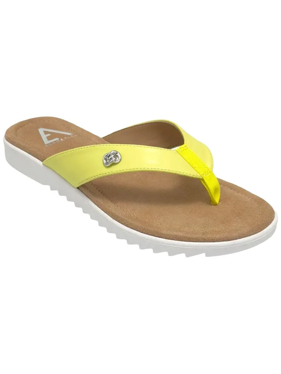 Женские сандалии-шлепанцы Jordyn Aerosoles, Lemon Faux Leather