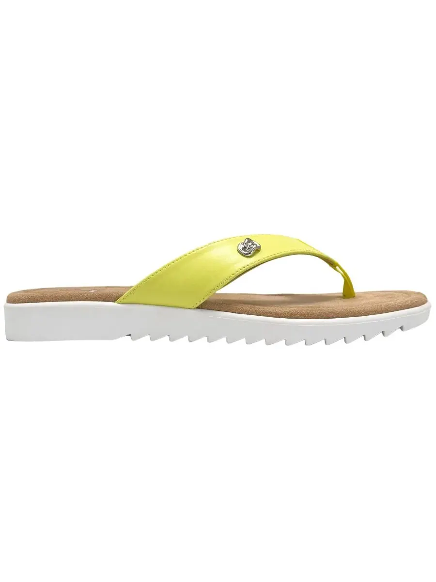 Женские сандалии-шлепанцы Jordyn Aerosoles, Lemon Faux Leather — изображение 2 из 6