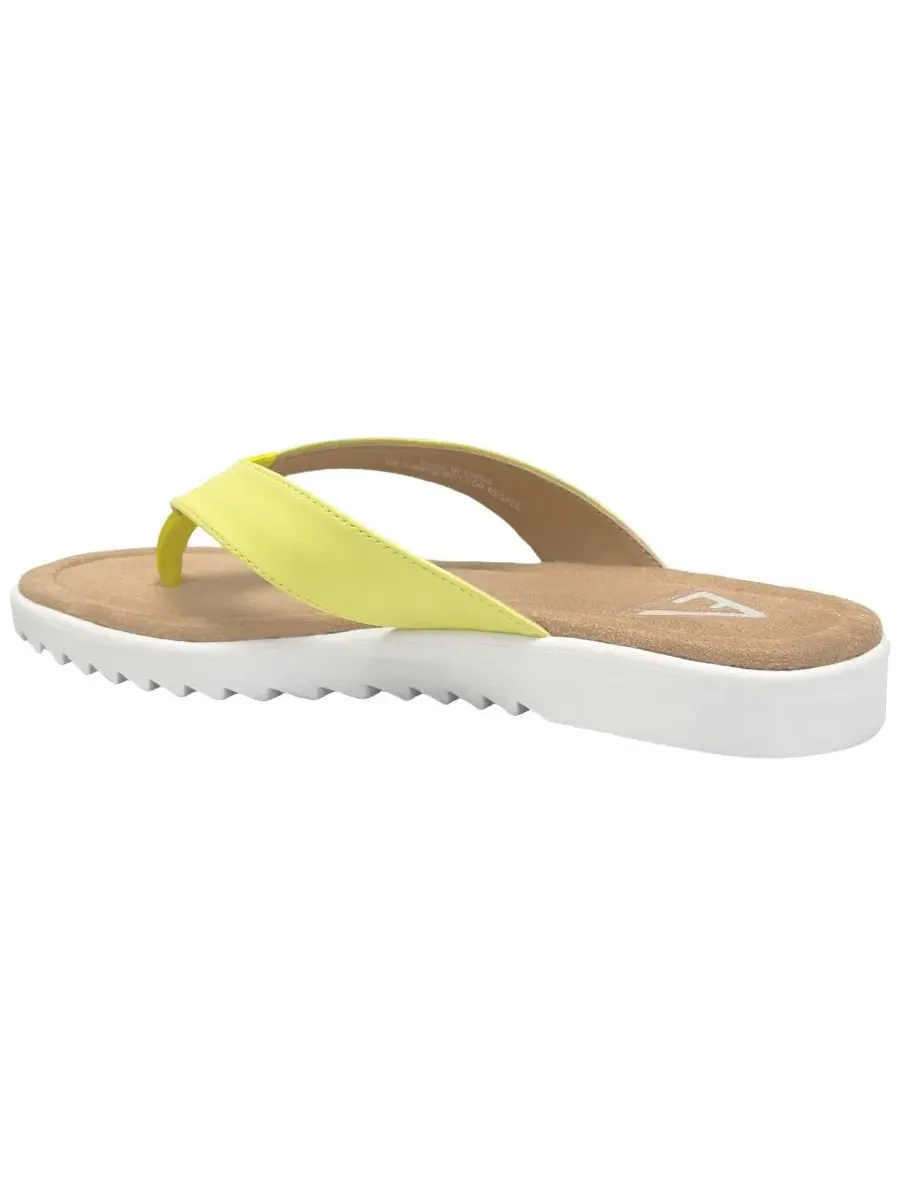Женские сандалии-шлепанцы Jordyn Aerosoles, Lemon Faux Leather — изображение 6 из 6
