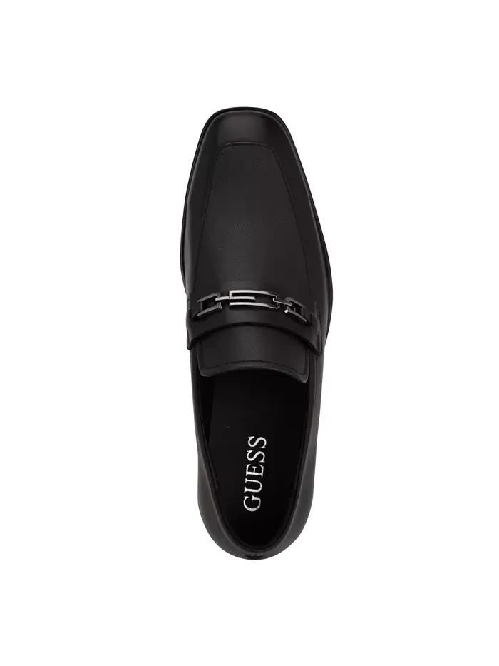 Мужские классические лоферы Hendo Square Toe Slip On GUESS — изображение 4 из 5, черный