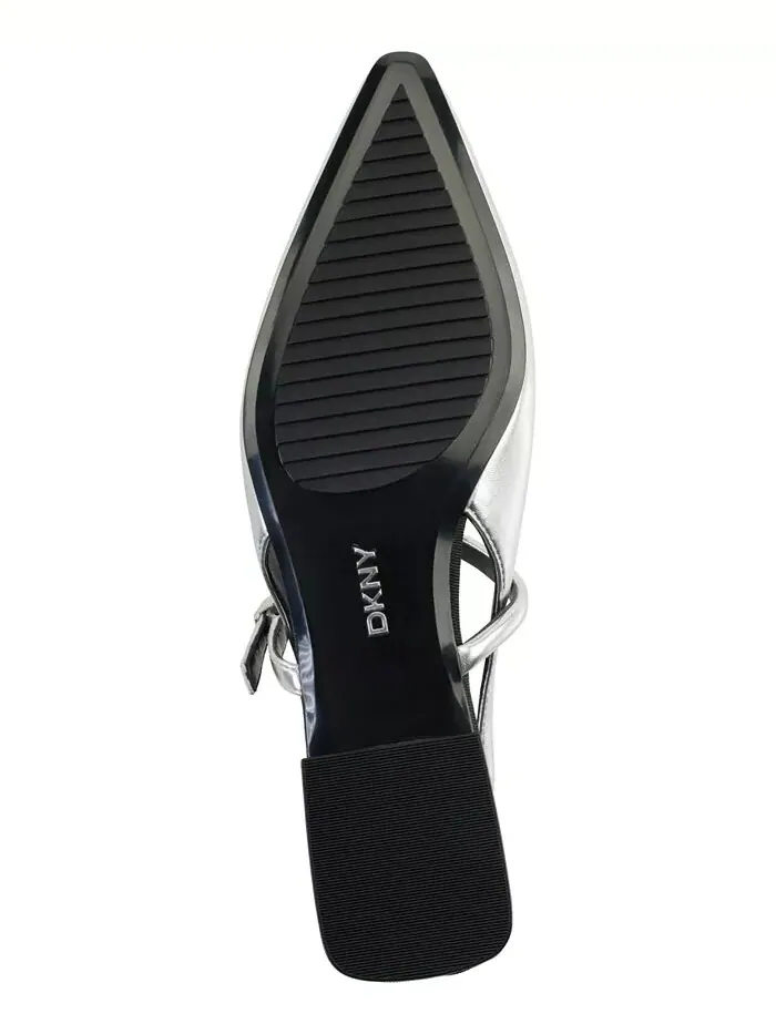 Женские балетки Cairo Slingback DKNY — изображение 5 из 5, серебряный