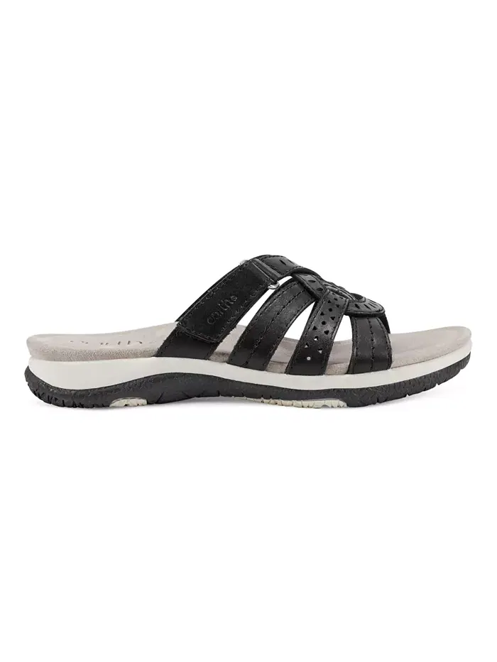 Женские сандалии Sassoni Strappy Slip-On Earth — изображение 2 из 6, черный