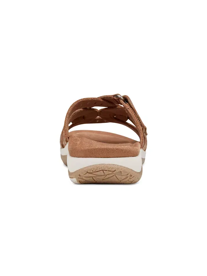 Женские сандалии Sassoni Strappy Slip-On Earth — изображение 3 из 6, коньячный