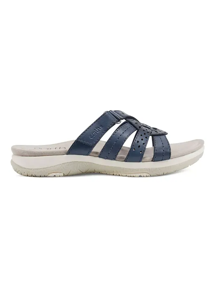 Женские сандалии Sassoni Strappy Slip-On Earth — изображение 2 из 6, темно-синий