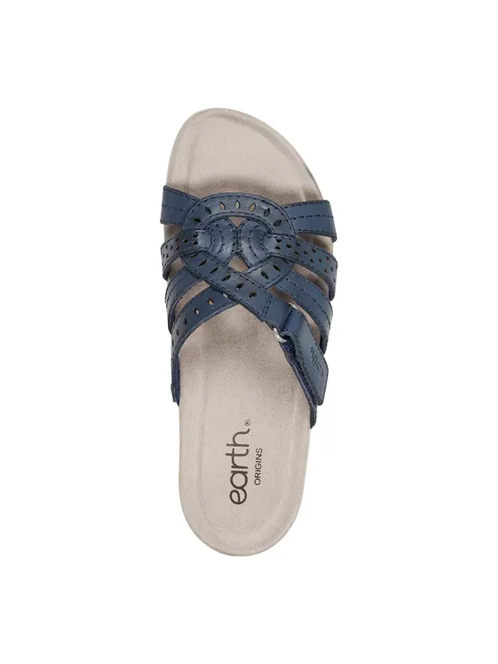 Женские сандалии Sassoni Strappy Slip-On Earth — изображение 4 из 6, темно-синий