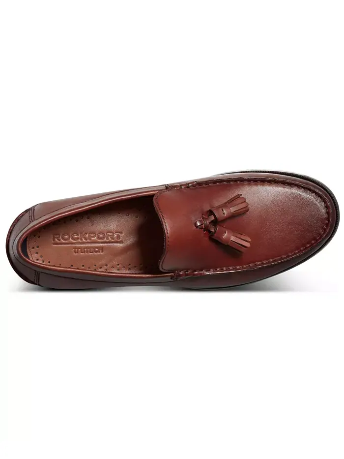 Мужские классические лоферы Whitlaw с кисточками Rockport — изображение 4 из 5, темный натуральный
