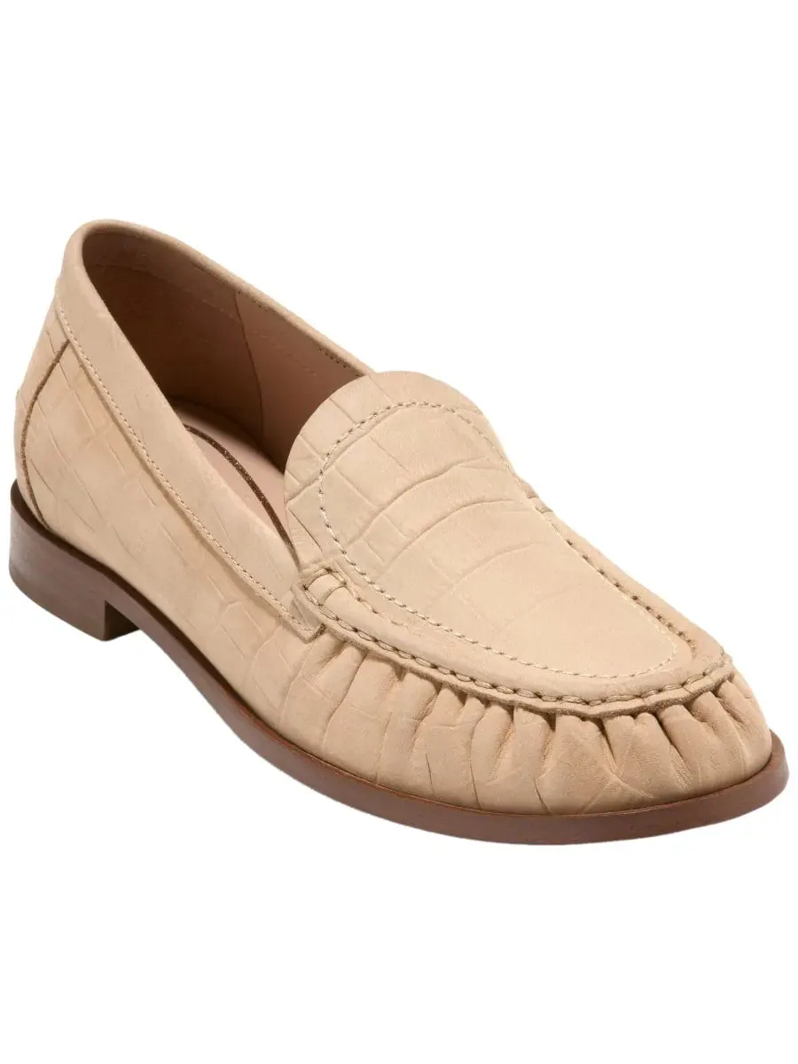 Туфли-лоферы Dreya Venetian Cole Haan, Buckwheat Nubuck Crocodile Print — изображение 1 из 5