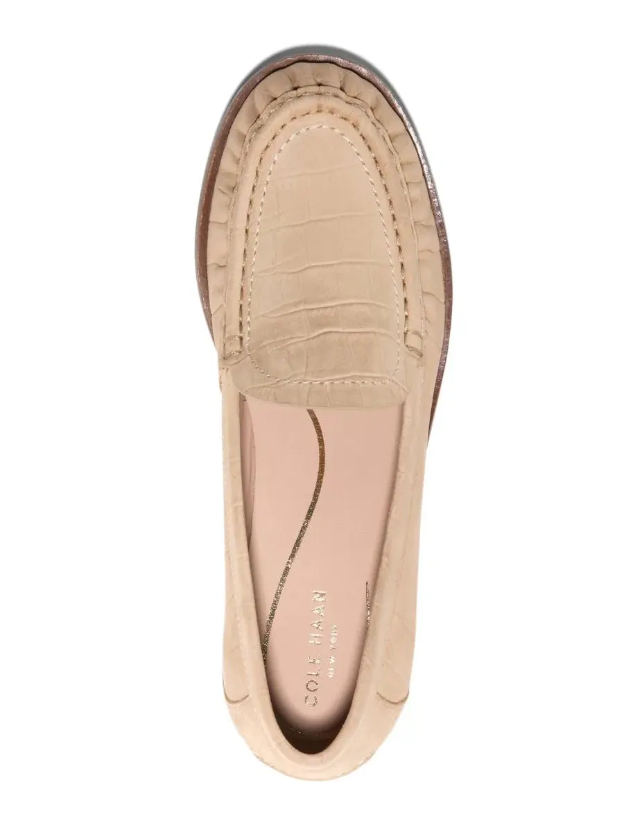 Туфли-лоферы Dreya Venetian Cole Haan, Buckwheat Nubuck Crocodile Print — изображение 4 из 5