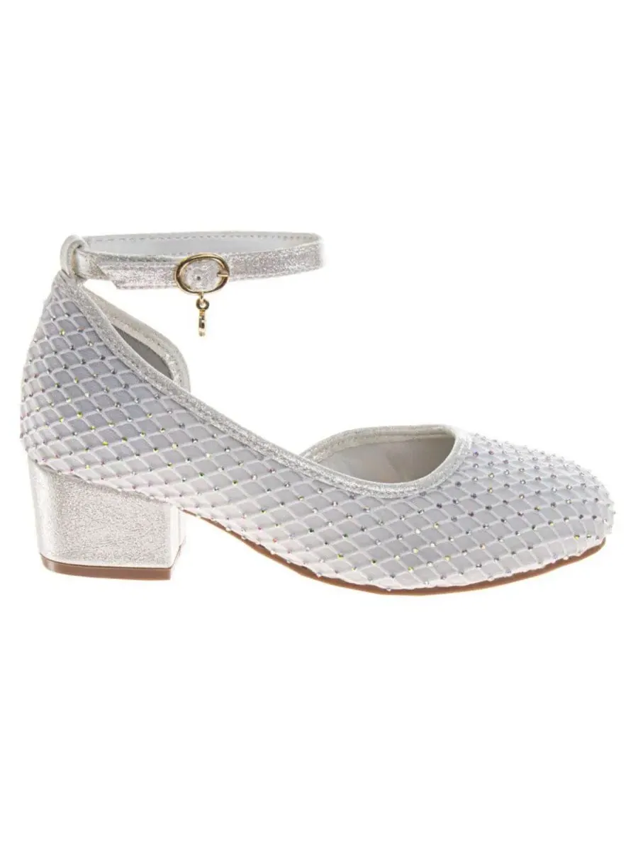 Сандалии для девочек Sparkle Shoes Badgley Mischka — изображение 2 из 3, белый