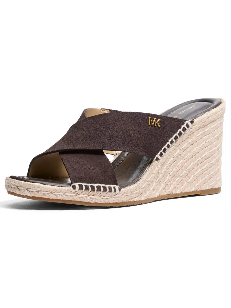 Сандалии-вьетнамки на танкетке Kenzie Michael Kors — изображение 4 из 4, шоколадный