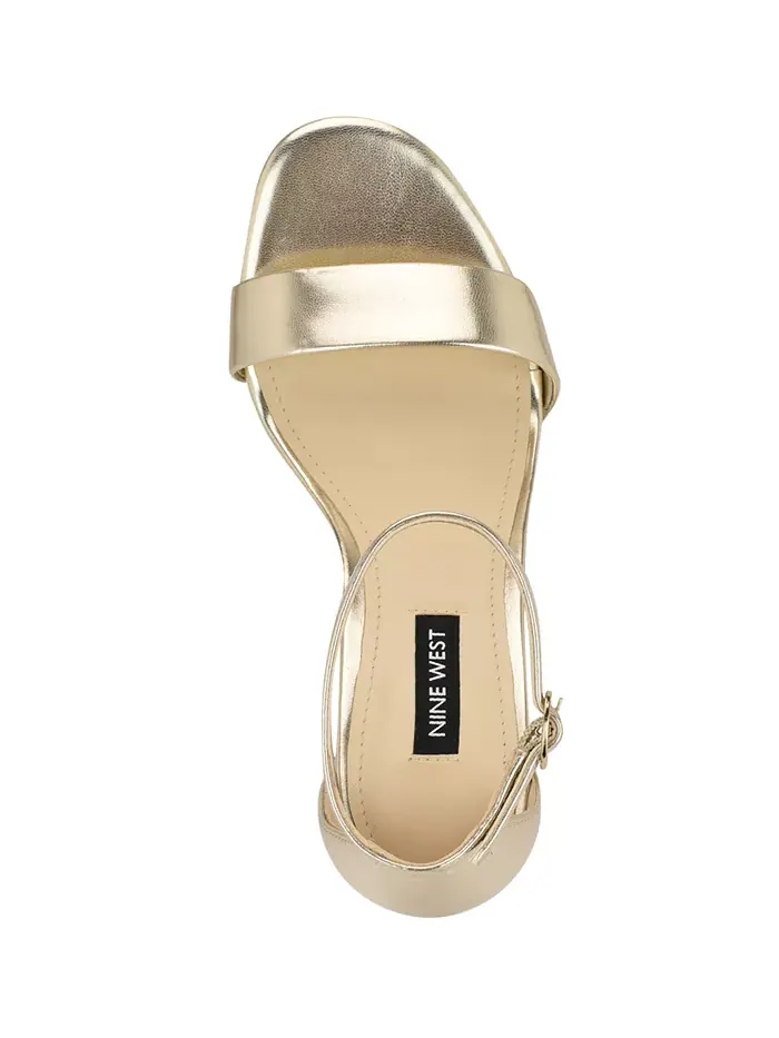 Женские босоножки Toniann с открытым носком Nine West — изображение 2 из 6, золото