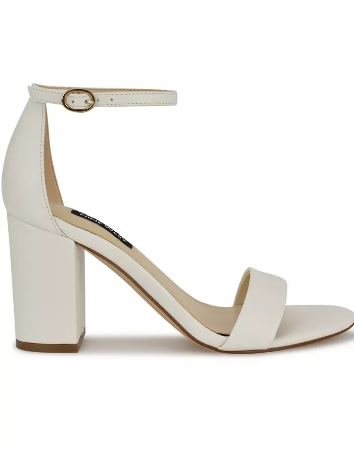 Женские сандалии Toniann с открытым носком Nine West — изображение 3 из 6, белый