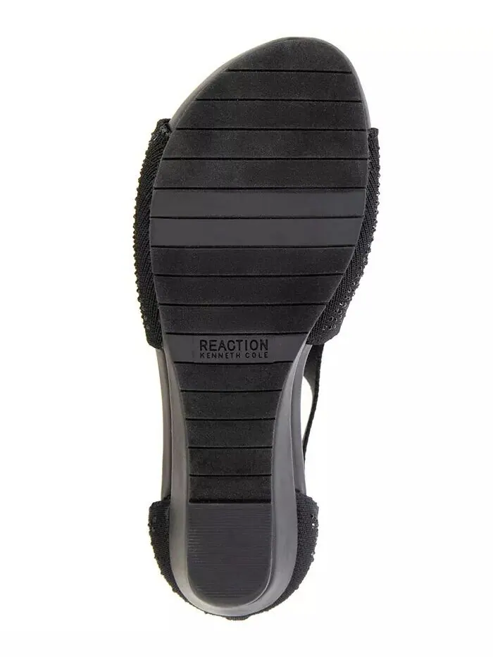 Женские босоножки Gail Stretch на танкетке Kenneth Cole Reaction — изображение 5 из 8, черный