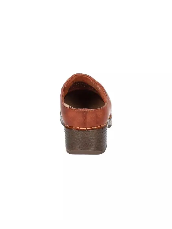 Женские легкие рабочие туфли Sidra Slip Resistant Clogs Easy Street — изображение 3 из 5, хикори