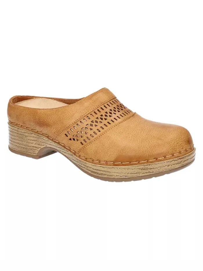 Женские легкие рабочие туфли Sidra Slip Resistant Clogs Easy Street — изображение 1 из 5, желтый