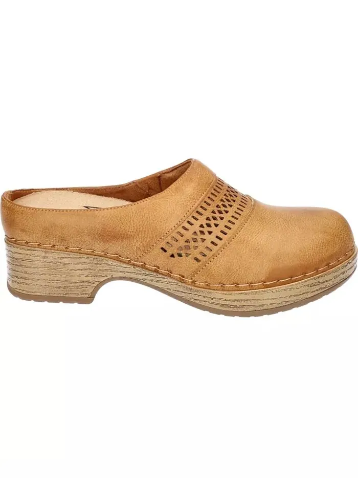 Женские легкие рабочие туфли Sidra Slip Resistant Clogs Easy Street — изображение 2 из 5, желтый