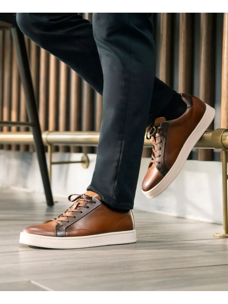 Мужские кроссовки Monopoli на шнуровке Florsheim — изображение 8 из 8, коньячный мульти