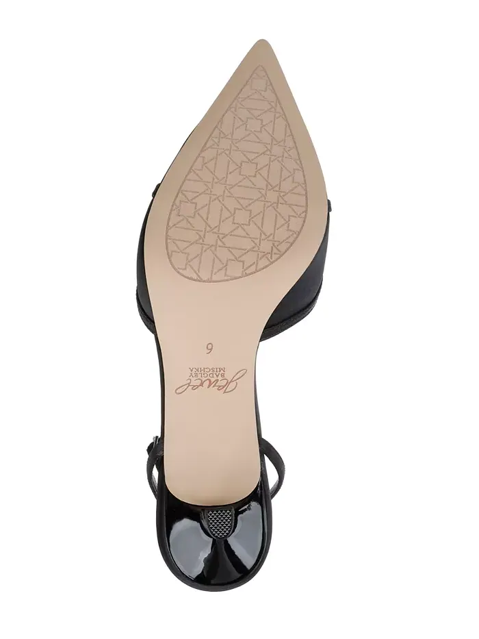 Женские туфли-лодочки Talasia на низком каблуке Jewel Badgley Mischka — изображение 5 из 9, черный