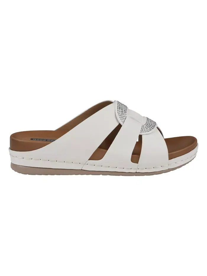 Женские босоножки-кюлоты Betsy с декоративными элементами GC Shoes — изображение 2 из 5, белый