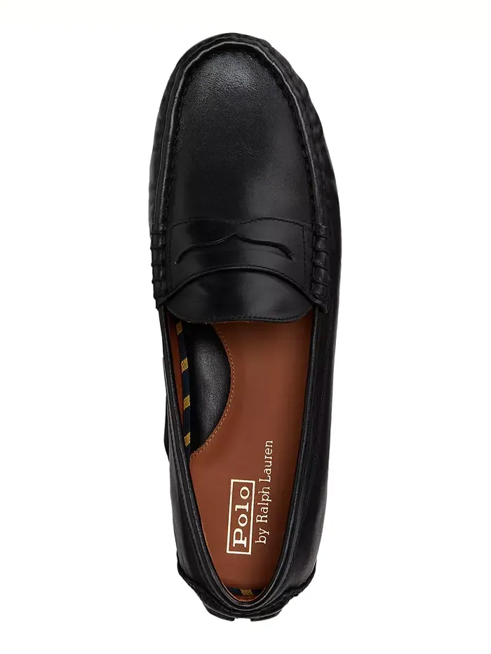 Мужские кожаные лоферы-водители Anders Polo Ralph Lauren — изображение 4 из 5, черный