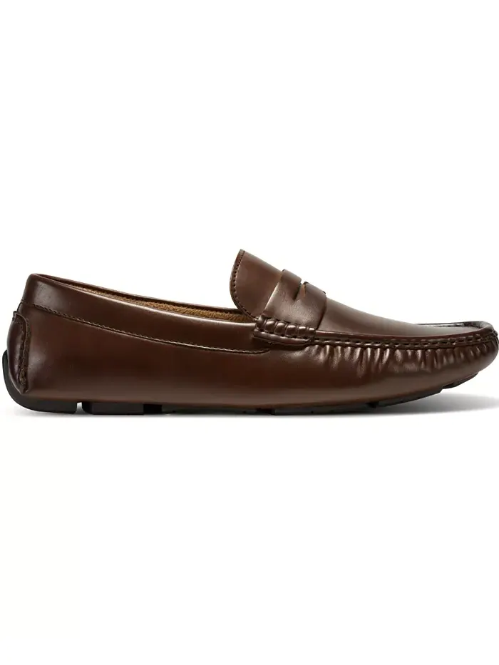 Мужские мокасины Sergio Penny Driving Loafers Kenneth Cole Reaction — изображение 2 из 5, коричневый