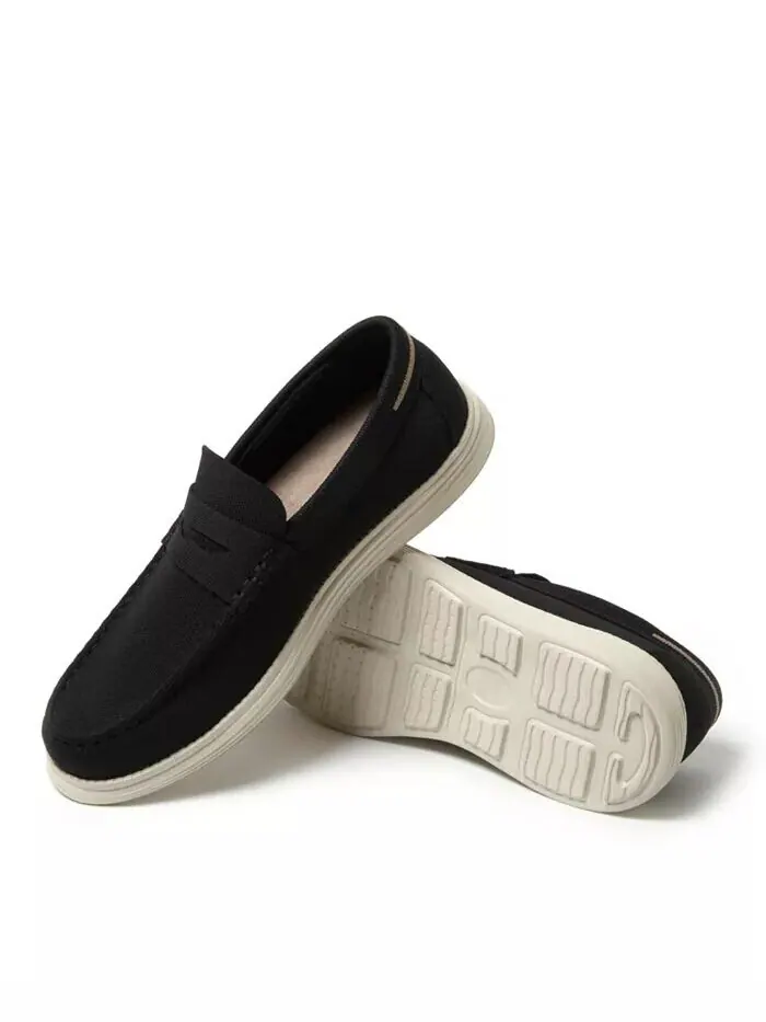 Мужские трикотажные лоферы Rollins Sport Dearfoams — изображение 2 из 5, черный