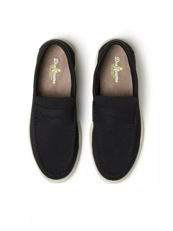 Мужские трикотажные лоферы Rollins Sport Dearfoams — изображение 3 из 5, черный
