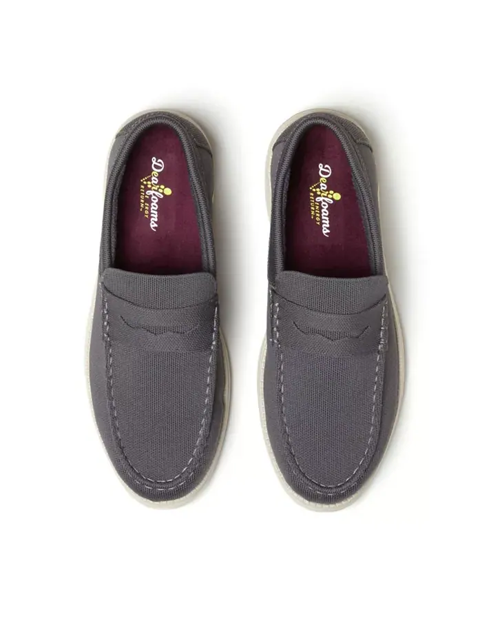 Мужские повседневные туфли Rollins Sport Knit Dearfoams — изображение 4 из 5, серый