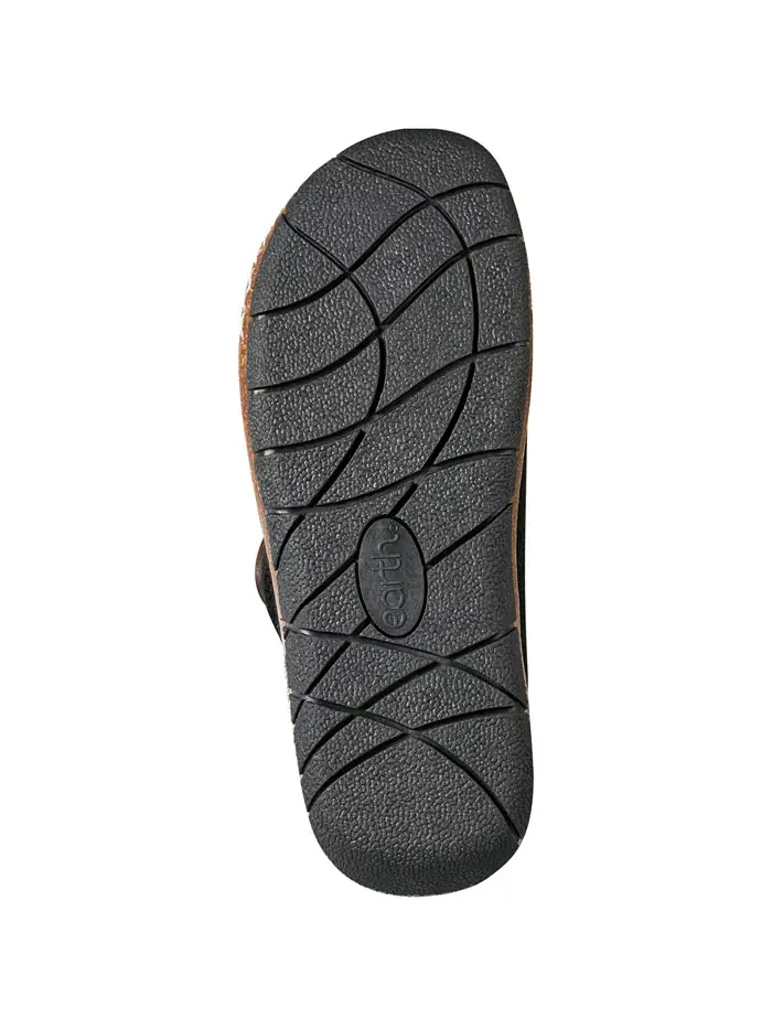 Женские сабо Ezra Button Wrap Slip-On Earth — изображение 5 из 5, черный