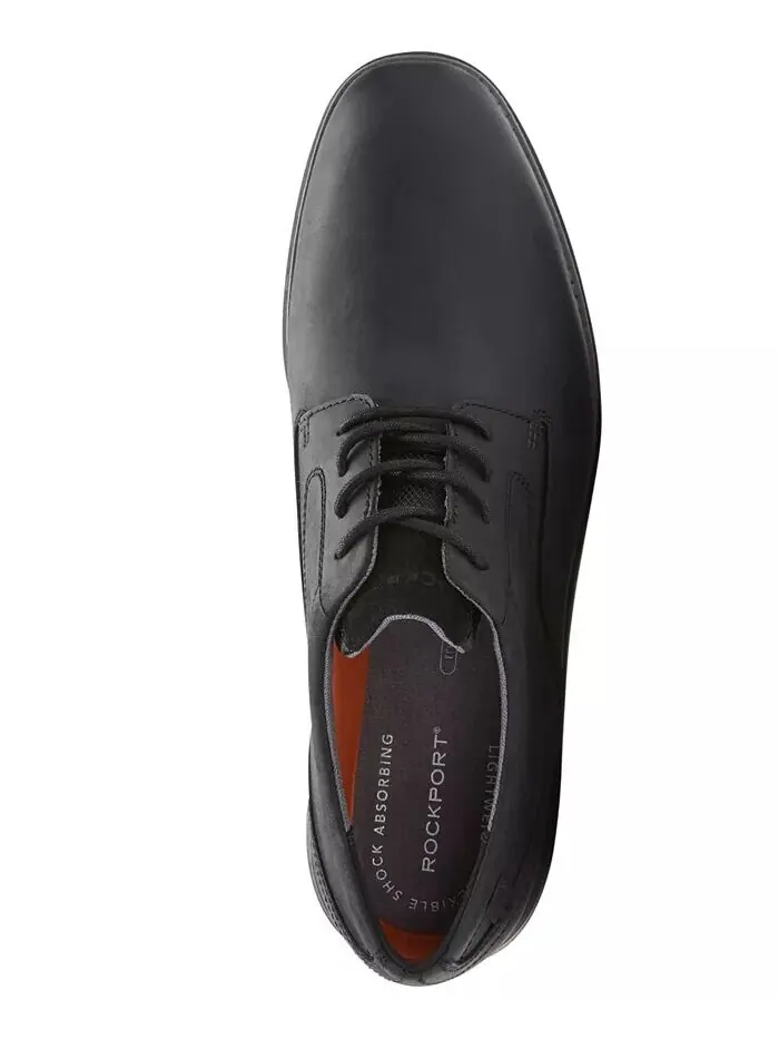 Мужские оксфордские туфли Garett Plain Toe Rockport — изображение 5 из 14, черный