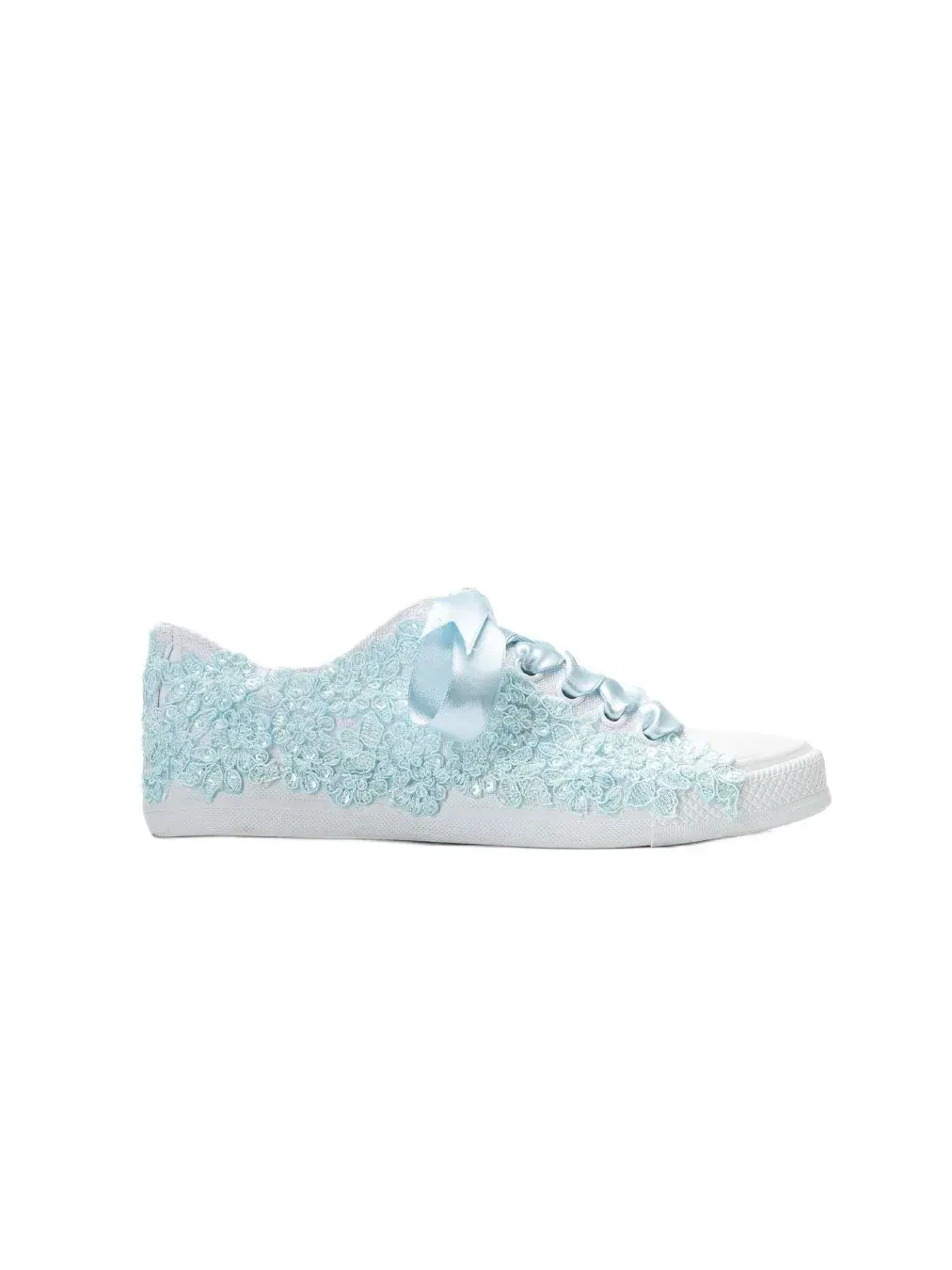 Женские свадебные кроссовки Azure Lace Bloom Forever & Always Shoes — изображение 2 из 4, белый