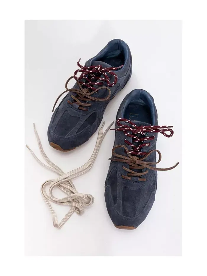 Селина Кроссовки из замши и кожи (женские) Forever & Always Shoes — изображение 2 из 5, темно-синий